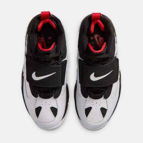 Air Diamond Turf II Grade School Basketball Shoes (Black/White/Fire Red/Metallic Gold) - sneakers - view 2